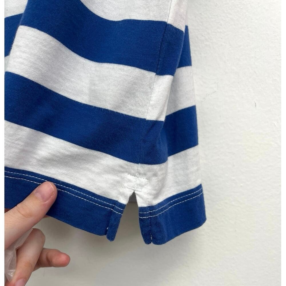 AYR The Hiijinx Pima Cotton Relaxed Boxy Riviera Stripe Crew Tee Retro - Medium - Picture 9 of 13